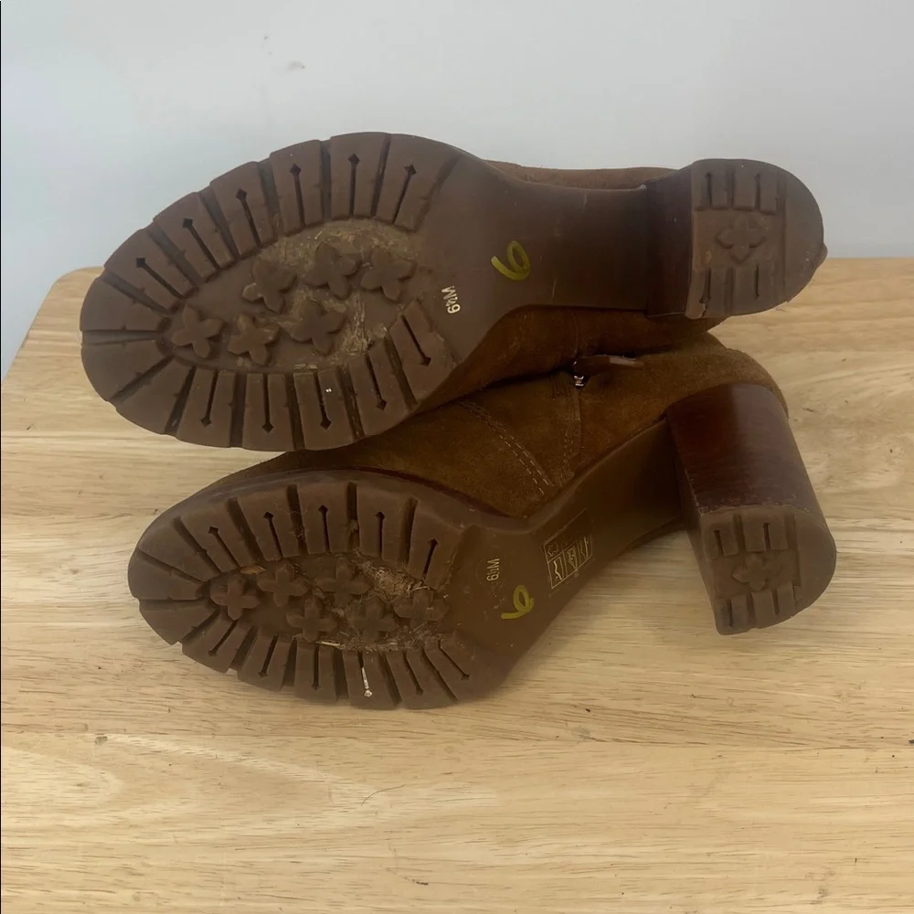 Tory Burch Brown Suede Ankle Boots